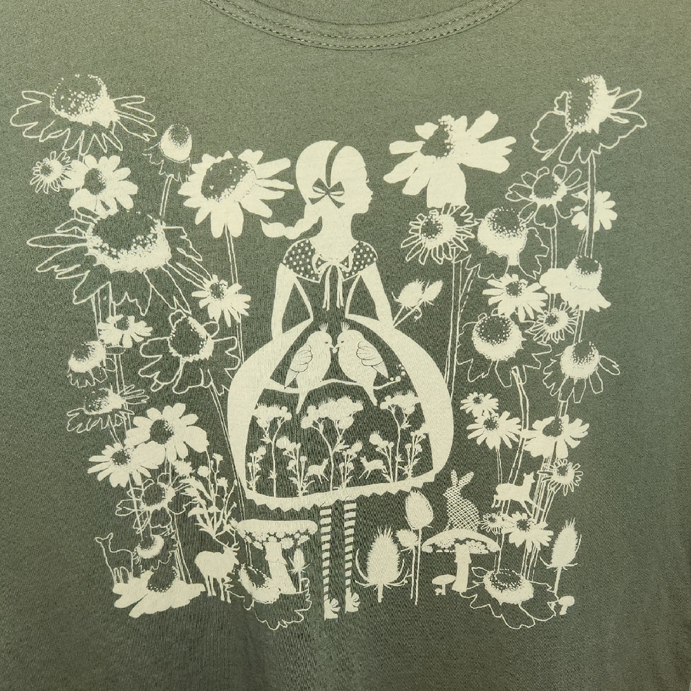 Blue Platypus Olive Green Graphic Tee XL - Picture 2 of 3